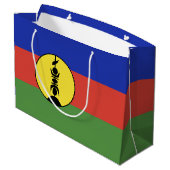 ニューカレドニアの旗 ラージペーパーバッグ (裏面アングル)