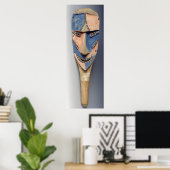 ニューカレドニアのIle de VaoのTenon mask ポスター (ホームオフィス)