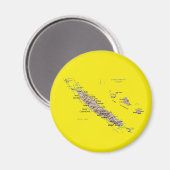 ニューカレドニアマップマグネット マグネット (正面/裏面)