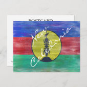 ニューカレドニア動揺してニューカレドニア国旗 ポストカード (正面/裏面)