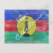 ニューカレドニア動揺してニューカレドニア国旗 ポストカード (正面)