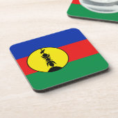 ニューカレドニア国旗のコースター コースター (左側)
