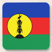 ニューカレドニア国旗のコースター コースター (正面)