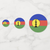 ニューカレドニア国旗 コンフェッティ (正面)