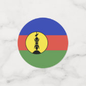 ニューカレドニア国旗 コンフェッティ (スモール正面)