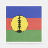 ニューカレドニア国旗 スタンダードランチョンナプキン (正面)