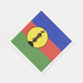 ニューカレドニア国旗 スタンダードランチョンナプキン (角)