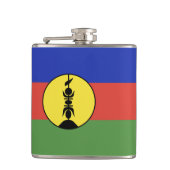 ニューカレドニア国旗 フラスク (正面)