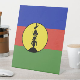 ニューカレドニア国旗 台座サイン