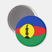 ニューカレドニア魚目国旗の磁石 マグネット (正面/裏面)