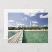 ニューカレドニア、アメディー諸島。アメディー島ピア。 ポストカード (正面/裏面)