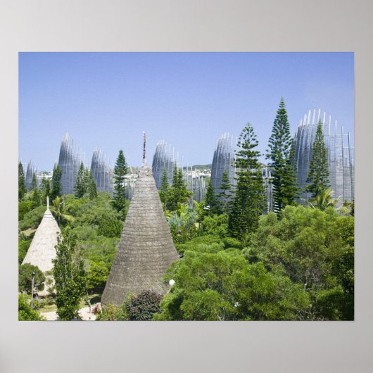 ニューカレドニア、グランデテール島、ヌメア。 ポスター (正面)