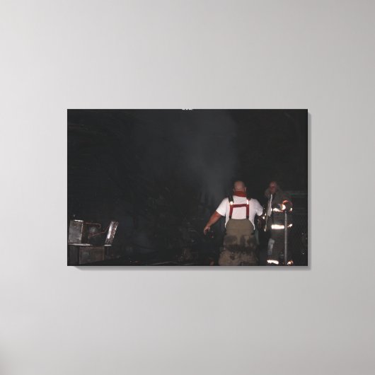 ニューカーク消防士 キャンバスプリント (正面)