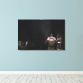 ニューカーク消防士 キャンバスプリント (インサイチュ (ウッドフロア))