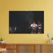 ニューカーク消防士 キャンバスプリント (インサイチュ (リビング))