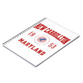 ニューカーロルトンメリーランドカレッジユニバーシティスタイル ノートブック (左側)