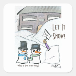 ニューガイ広場のステッカー スクエアシール