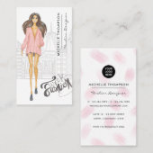 ニューガーリーヨークファッションデザイナー名刺 名刺 (正面/裏面)