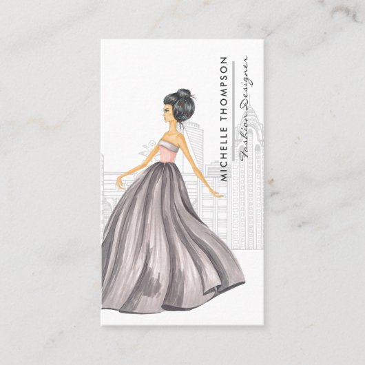 ニューガーリーヨークファッションデザイナー名刺 名刺 (正面)