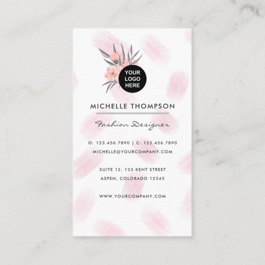 ニューガーリーヨークファッション設計者 名刺 (裏面)