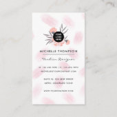 ニューガーリーヨークファッション設計者 名刺 (裏面)