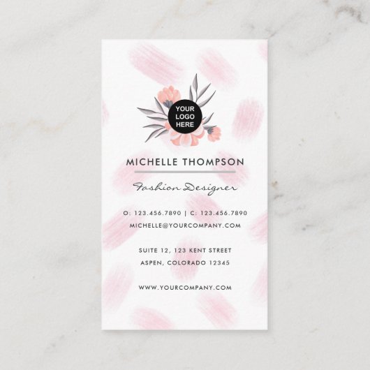 ニューガーリーヨークファッション設計者 名刺 (裏面)