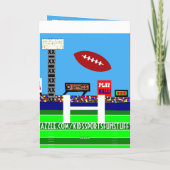 ニューキッズサッカーハッピーバースデーパーティーカードギフト カード (裏面)