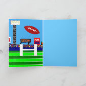 ニューキッズサッカーハッピーバースデーパーティーカードギフト カード (内部)