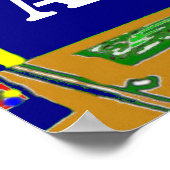 ニューキッズスポーツ野球パーソナライズされたポスターアート ポスター (角)