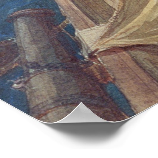 ニューキャッスルに乗って~を渡る海王星 ポスター (角)