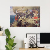 ニューキャッスルに乗って~を渡る海王星 ポスター (ホームオフィス)