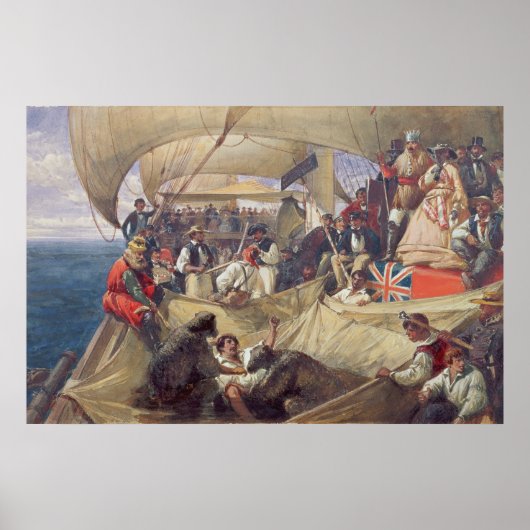 ニューキャッスルに乗って~を渡る海王星 ポスター (正面)