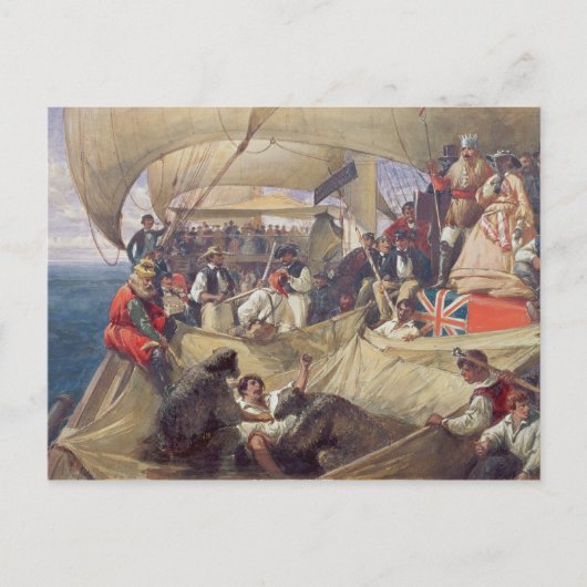 ニューキャッスルに乗って～を渡る海王星 ポストカード (正面)