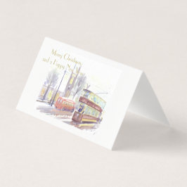ニューキャッスルアポンティーンHクラスのトラムのクリスマスカード