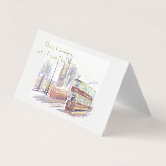 ニューキャッスルアポンティーンHクラスのトラムのクリスマスカード