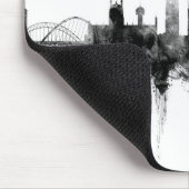 ニューキャッスルイギリスのスカイライン マウスパッド (コーナー)