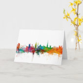 ニューキャッスルイングランドスカイライン カード (黄色い花)