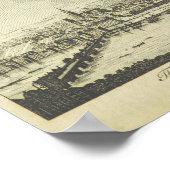 ニューキャッスルオンティーン – ヴィンテージイングランド ポスター (角)