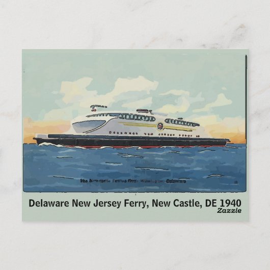 ニューキャッスルデオールドフェリー ポストカード (裏面)