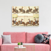 ニューキャッスル侯爵の乗馬デモ キャンバスプリント (インサイチュ (リビング))