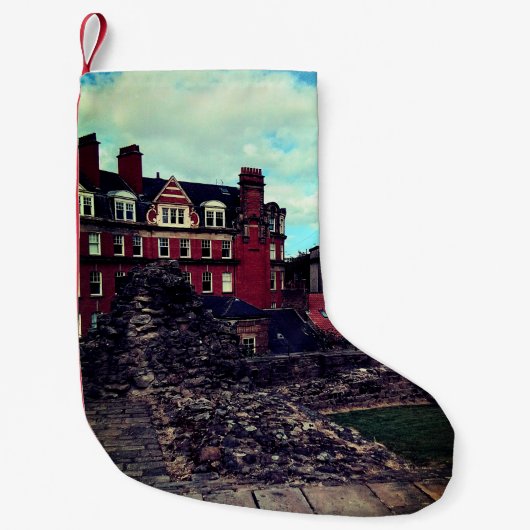 ニューキャッスル建物 スモールクリスマスストッキング (正面)