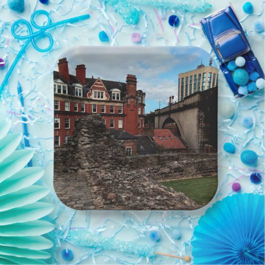 ニューキャッスル建物 ペーパープレート (パーティー)