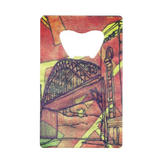 ニューキャッスル橋 クレジットカード栓抜き (正面)