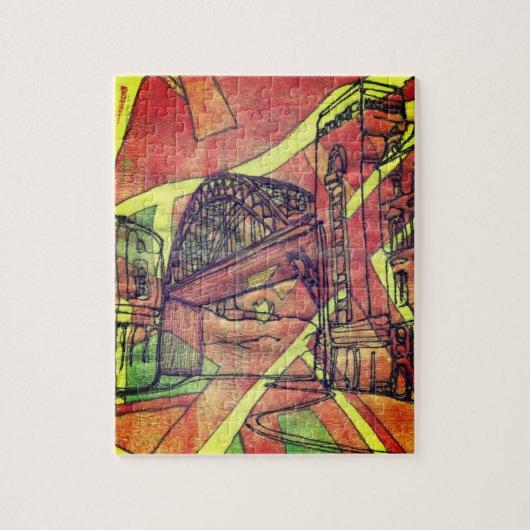 ニューキャッスル橋 ジグソーパズル (縦)