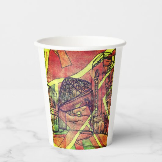 ニューキャッスル橋 紙コップ (正面)