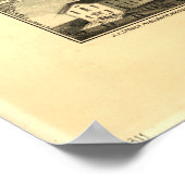 ニューキャッスル&ダマリスコッタメイン1878パノラママップ ポスター (角)