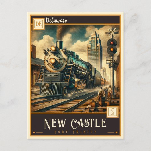 ニューキャッスル、デラウェア |ヴィンテージ ポストカード (正面)