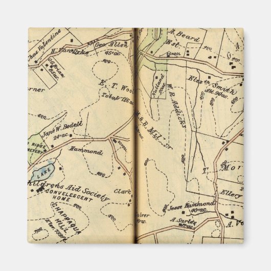 ニューキャッスル，ニューヨーク2 マグネット (正面)