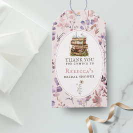 ニューキャプター ブライダルシャワーのための水彩のワイルドフラワー ギフトタグ