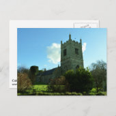 ニューキューイ近くのコラン教会、コーンウォール、イングランド ポストカード